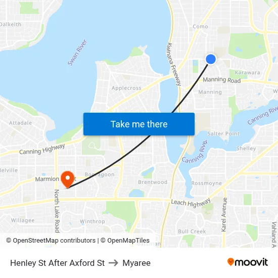 Henley St After Axford St to Myaree map