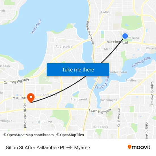 Gillon St After Yallambee Pl to Myaree map