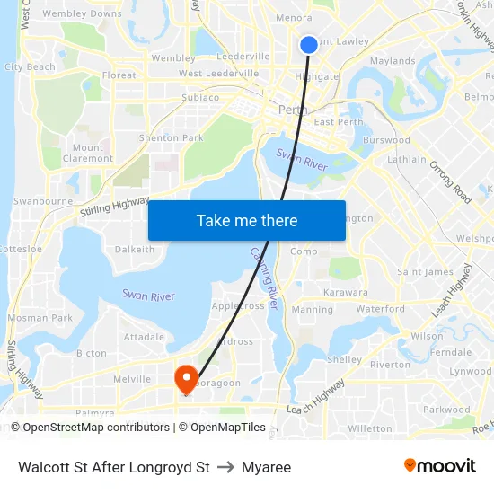 Walcott St After Longroyd St to Myaree map
