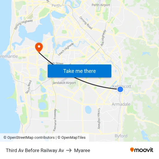 Third Av Before Railway Av to Myaree map