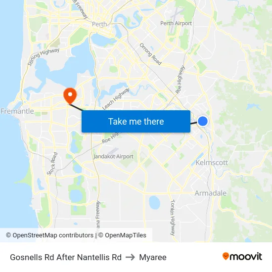 Gosnells Rd After Nantellis Rd to Myaree map