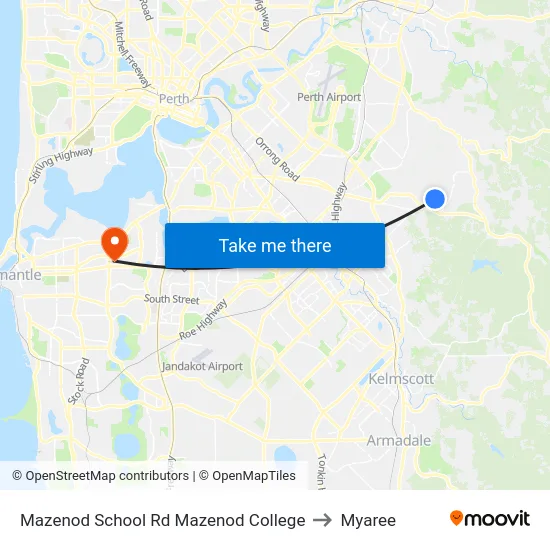 Mazenod School Rd Mazenod College to Myaree map