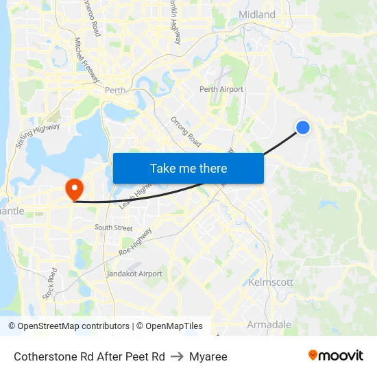 Cotherstone Rd After Peet Rd to Myaree map
