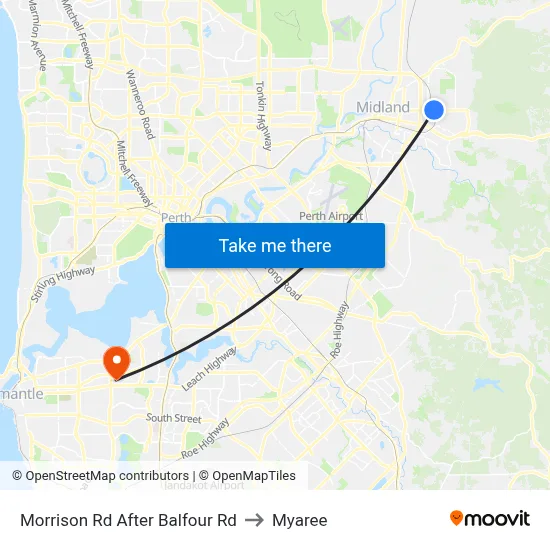 Morrison Rd After Balfour Rd to Myaree map