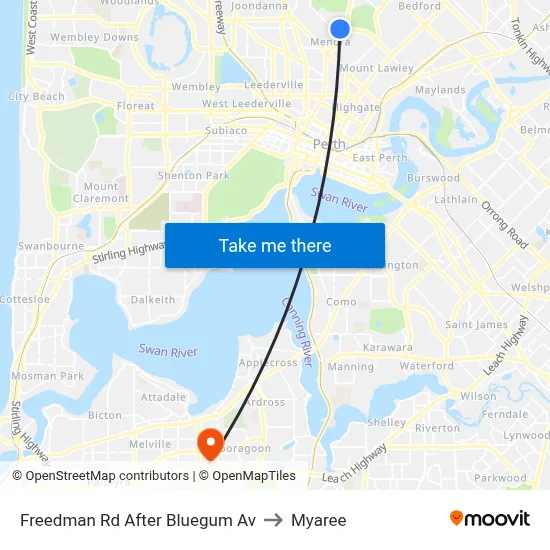 Freedman Rd After Bluegum Av to Myaree map