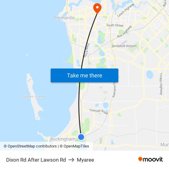 Dixon Rd After Lawson Rd to Myaree map