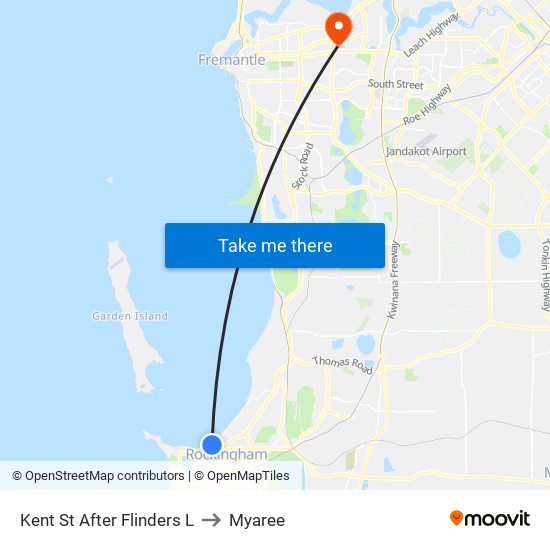 Kent St After Flinders L to Myaree map