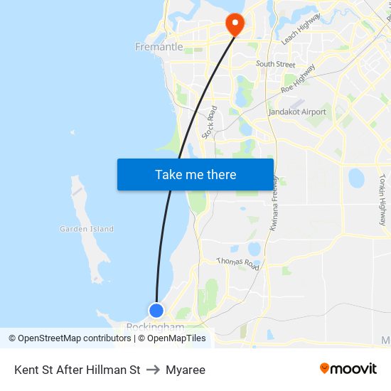 Kent St After Hillman St to Myaree map