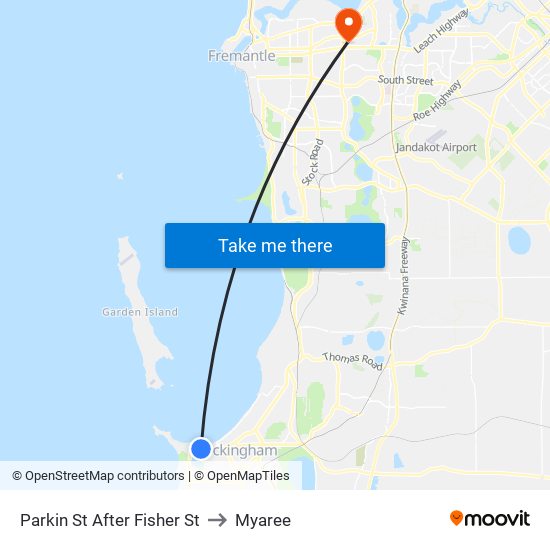 Parkin St After Fisher St to Myaree map