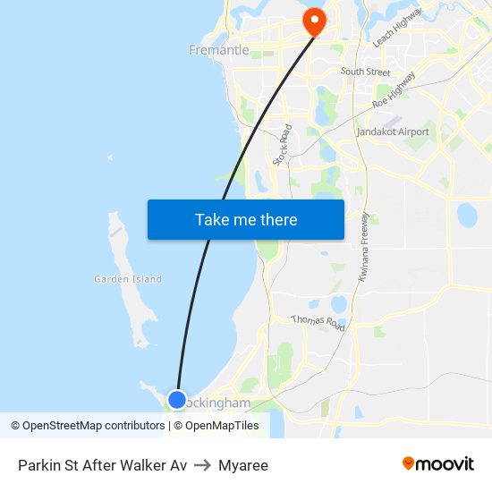 Parkin St After Walker Av to Myaree map