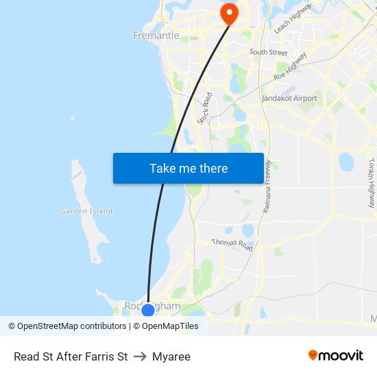 Read St After Farris St to Myaree map