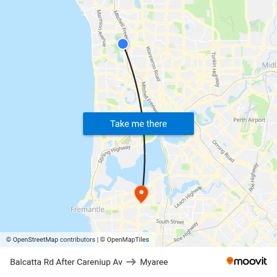 Balcatta Rd After Careniup Av to Myaree map
