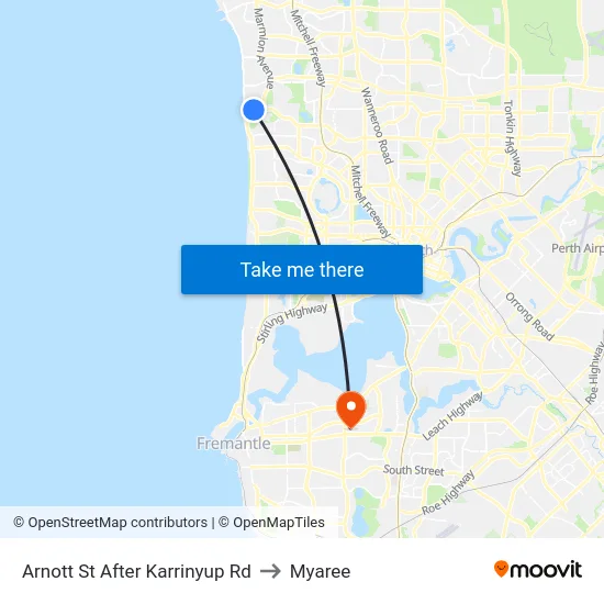 Arnott St After Karrinyup Rd to Myaree map