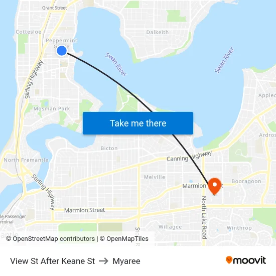 View St After Keane St to Myaree map