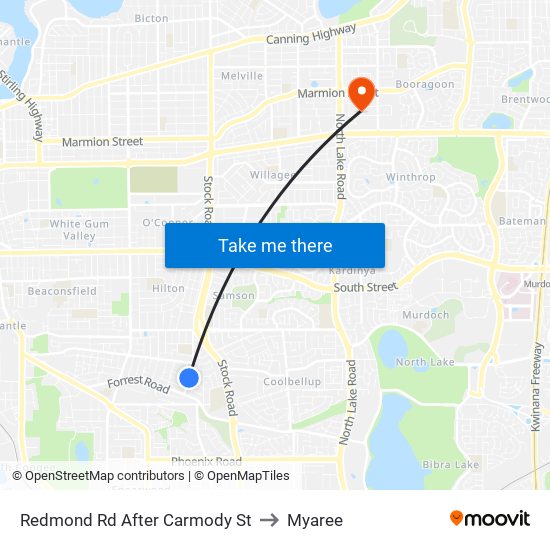 Redmond Rd After Carmody St to Myaree map