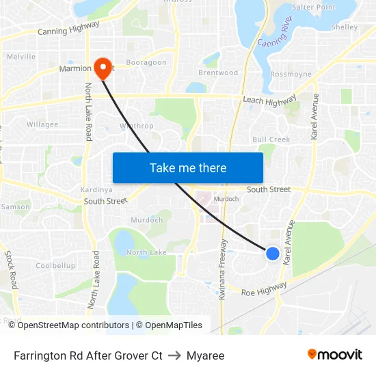Farrington Rd After Grover Ct to Myaree map
