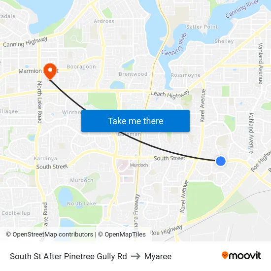 South St After Pinetree Gully Rd to Myaree map