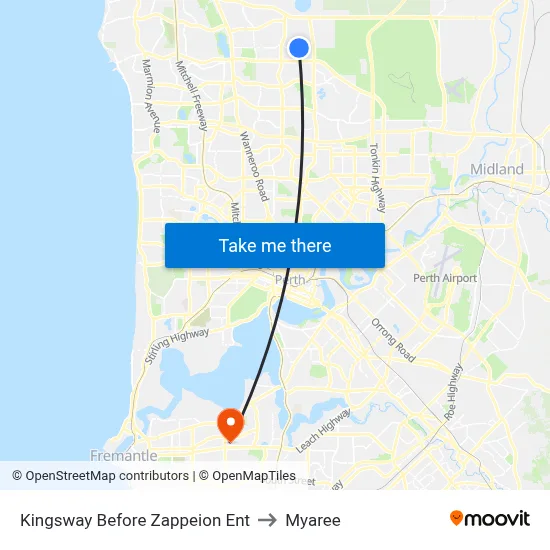 Kingsway  Before Zappeion Ent to Myaree map