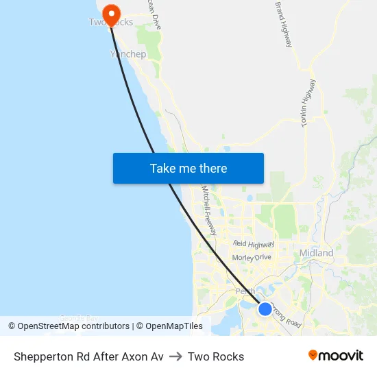 Shepperton Rd After Axon Av to Two Rocks map