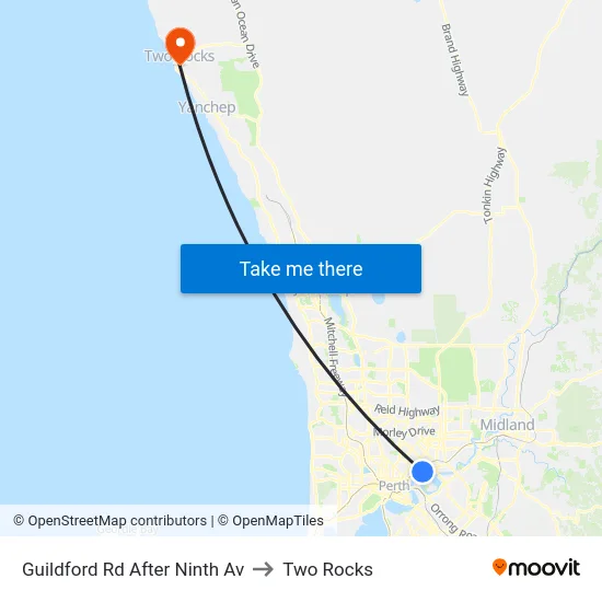 Guildford Rd After Ninth Av to Two Rocks map