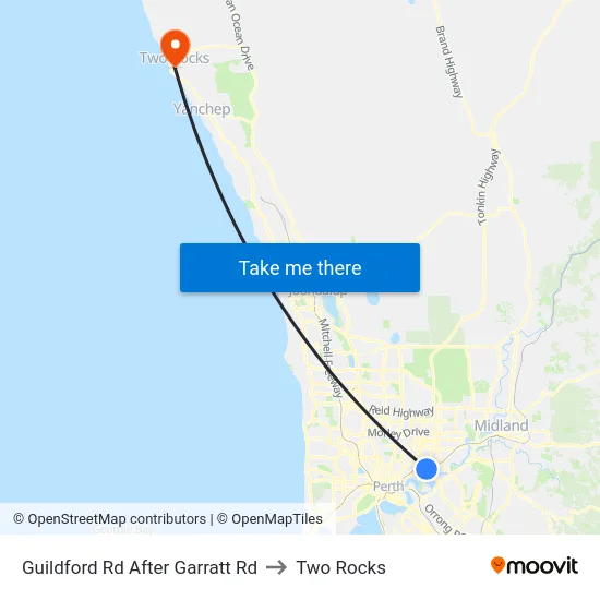 Guildford Rd After Garratt Rd to Two Rocks map
