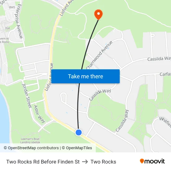 Two Rocks Rd Before Finden St to Two Rocks map