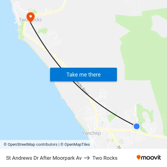 St Andrews Dr After Moorpark Av to Two Rocks map