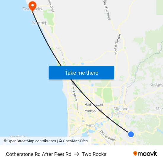 Cotherstone Rd After Peet Rd to Two Rocks map