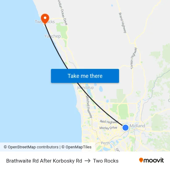 Brathwaite Rd After Korbosky Rd to Two Rocks map