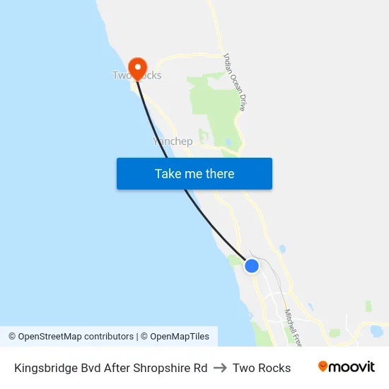 Kingsbridge Bvd After Shropshire Rd to Two Rocks map