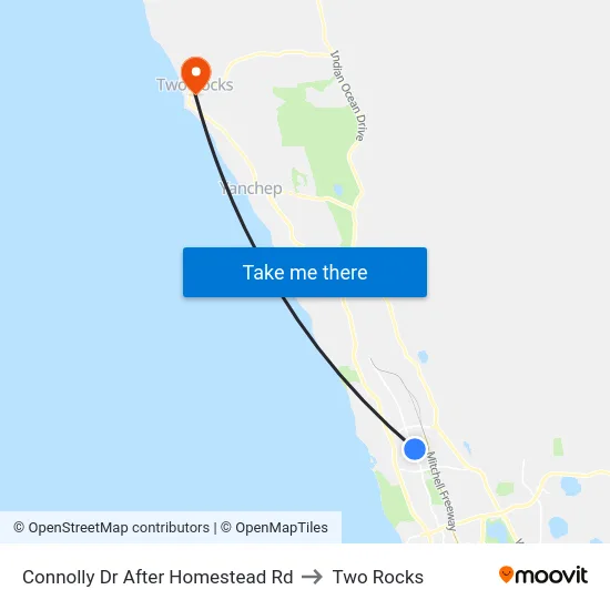 Connolly Dr After Homestead Rd to Two Rocks map