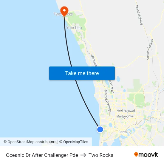 Oceanic Dr After Challenger Pde to Two Rocks map