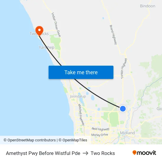 Amethyst Pwy Before Wistful Pde to Two Rocks map