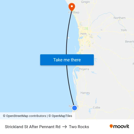 Strickland St After Pennant Rd to Two Rocks map