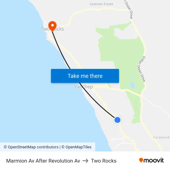 Marmion Av After Revolution Av to Two Rocks map