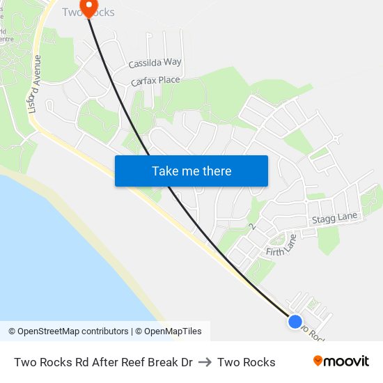 Two Rocks Rd After Reef Break Dr to Two Rocks map