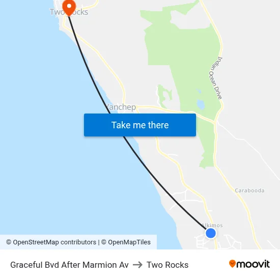 Graceful Bvd After Marmion Av to Two Rocks map