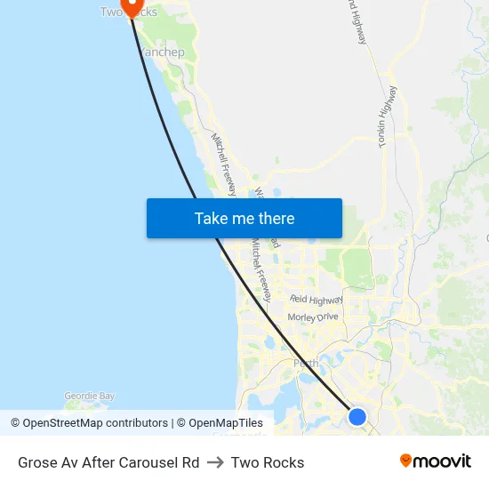 Grose Av After Carousel Rd to Two Rocks map