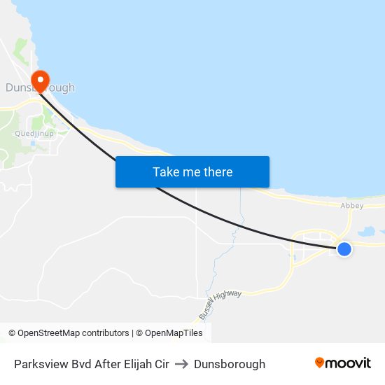 Parksview Bvd After Elijah Cir to Dunsborough map