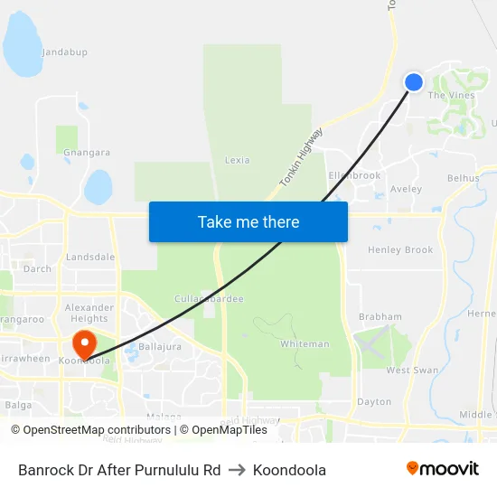 Banrock Dr After Purnululu Rd to Koondoola map