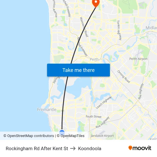Rockingham Rd After Kent St to Koondoola map