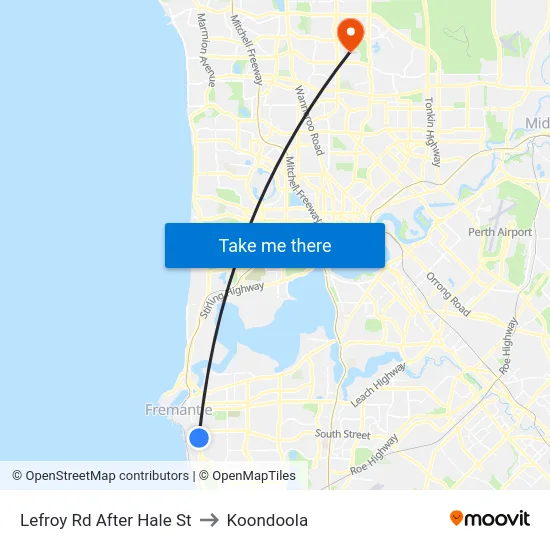 Lefroy Rd After Hale St to Koondoola map