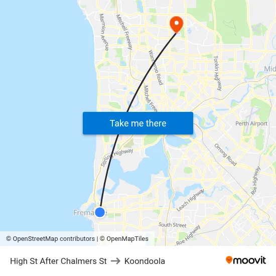 High St After Chalmers St to Koondoola map