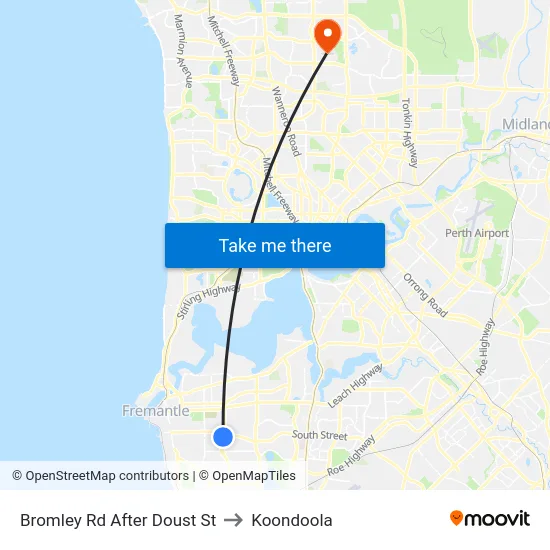 Bromley Rd After Doust St to Koondoola map