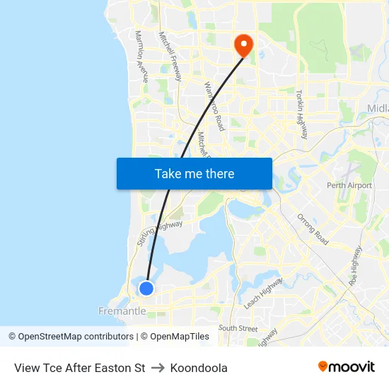 View Tce After Easton St to Koondoola map