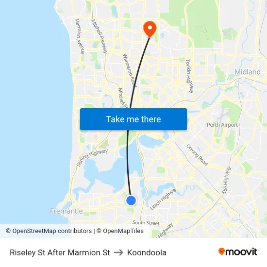 Riseley St After Marmion St to Koondoola map
