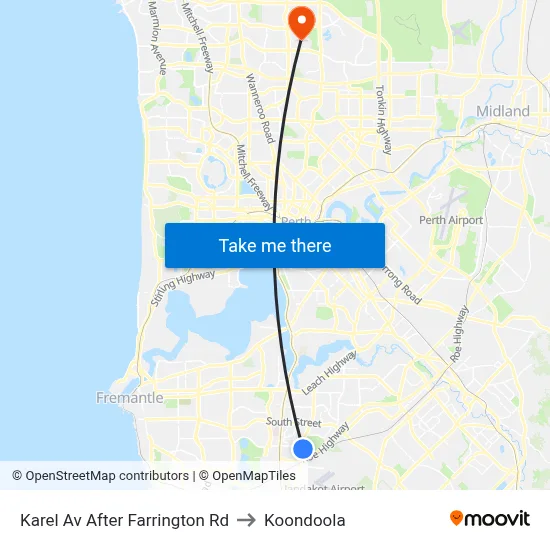 Karel Av After Farrington Rd to Koondoola map