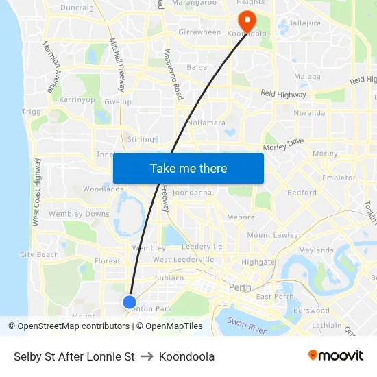 Selby St After Lonnie St to Koondoola map
