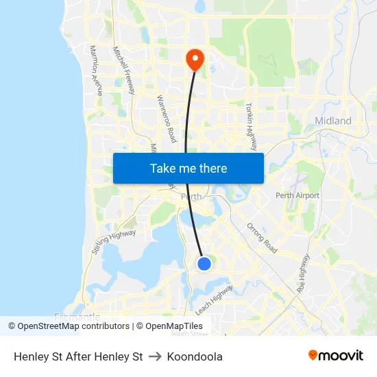 Henley St After Henley St to Koondoola map