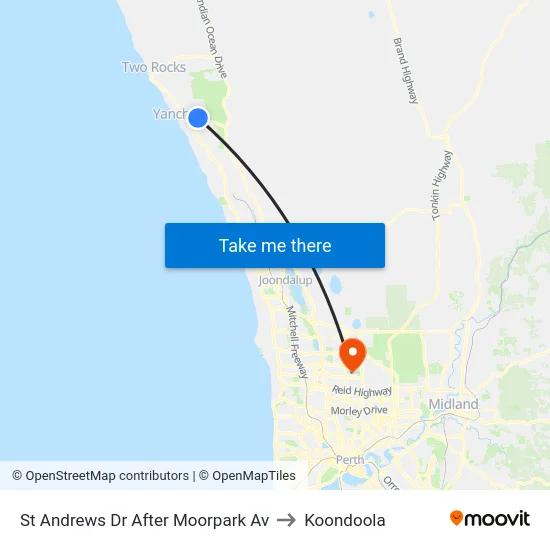 St Andrews Dr After Moorpark Av to Koondoola map